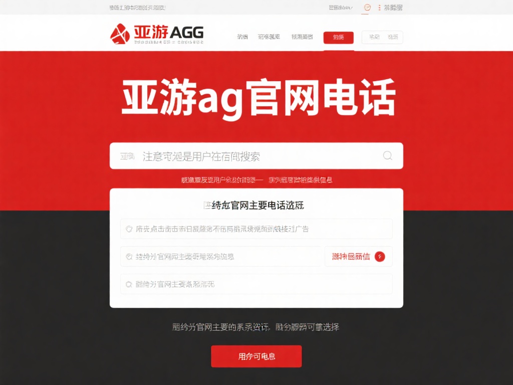 亚游ag官网电话 (亚游AG官网电话联系方式及服务支持详解) 值得注意的是,用户在搜索“亚游ag官网电话”时,应